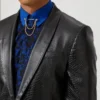 Men's Trinity Faux Leather Snakeskin Suit