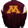 Minnesota Golden Gophers Power Maroon Satin Jacket Back