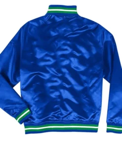 Minnesota Timberwolves Hardwood Classic Blue Satin Jacket Back