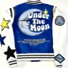 Mr. Midnight Under The Moon Blue Varsity Jacket Back