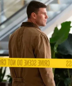 NCIS Origins Leroy Jethro Gibbs Brown Cotton Jacket Back