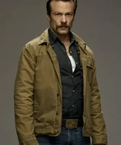 NCIS Origins Mike Franks Green Cotton Jacket