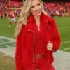 NFL Gracie Hunt Chiefs Fur Red Jacket