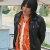 Noel Fielding Great British Bake Off Black Leather Jacket For Men