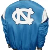 North Carolina Tar Heels Power Carolina Blue Satin Jacket Back