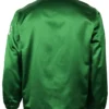 Oakland A’s 1971 Green Satin Windbreaker Jacket Back