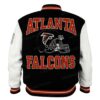 OVO Atlanta Falcons Letterman Varsity Jacket - Black and White