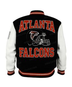 OVO Atlanta Falcons Letterman Varsity Jacket - Black and White