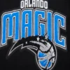Orlando Magic Mashup Black Wool and Leather Varsity Jacket - Patch