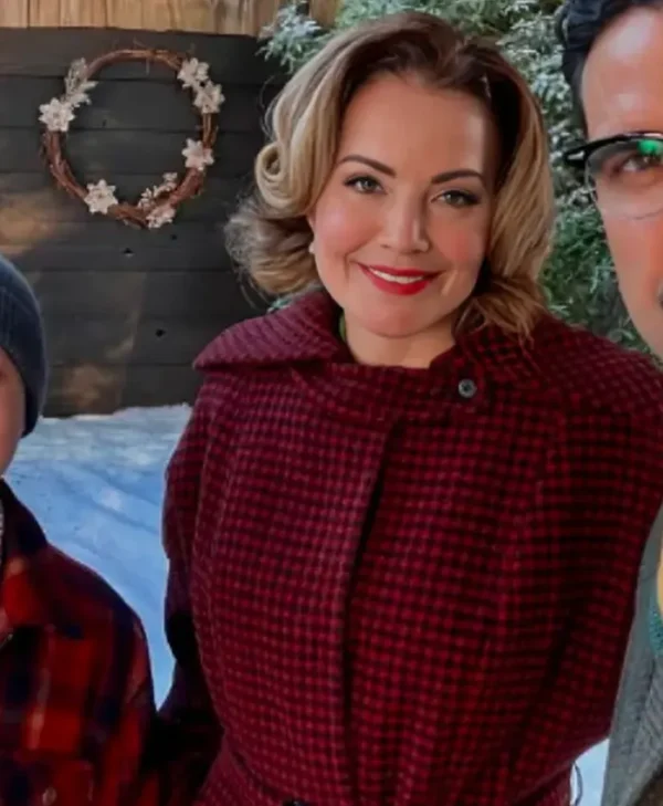 Penny Happy Holidays from Cherry Lane Checked Coat