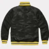 Pittsburgh Crawfords Negro Leagues Black Satin Jacket Back