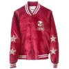 Ruddy Arizona Cardinals Crystal Red Varsity Jacket