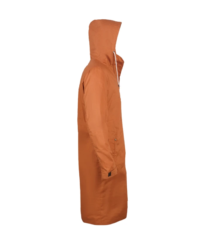 Josephine Jobert brown hooded jacket with a classic outdoor-inspired look