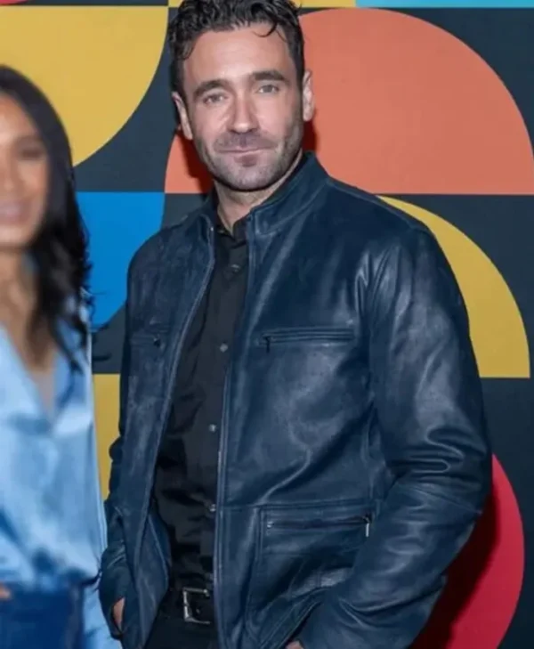 Saint-pierre Allan Hawco Black Leather Jacket