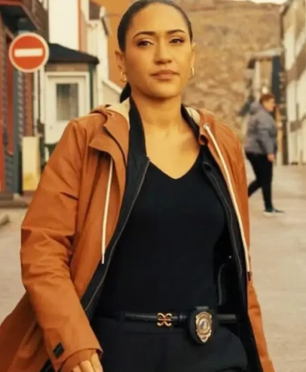 Saint-pierre Joséphine Jobert Brown Hooded Jacket For Sale