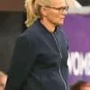 Sarina Wiegman WEURO 2025 Blue Bomber Jacket For Sale