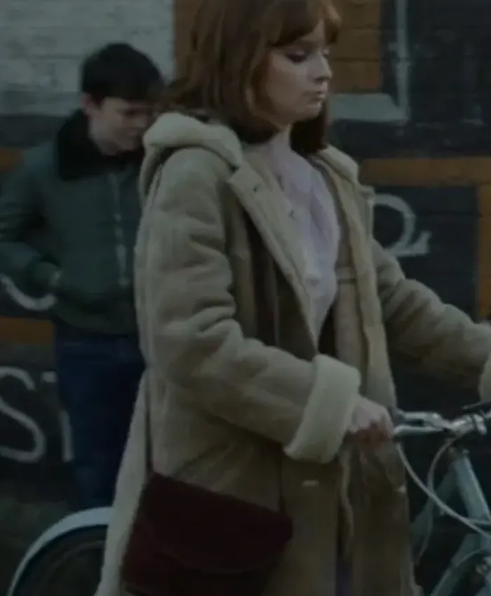 Say Nothing 2024 Dolours Price Leather Shearling Hooded Jacket