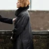 Say Nothing Maxine Peake Black Leather Coat For Sale