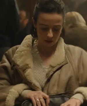 Say Nothing Older Helen McConville Shearling Leather Jacket