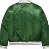 Scout Regiment Attack on Titan Green Satin Bomber Jacket Back