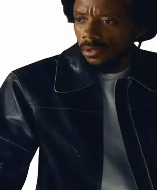 She Taught Love 2024 Darrell Britt-Gibson Black Leather Jacket
