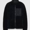 Sherpa Reversible Black Zipper Jacket