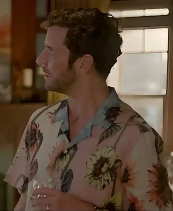 Shrinking S02 Michael Urie Sunflower Printed Shirt