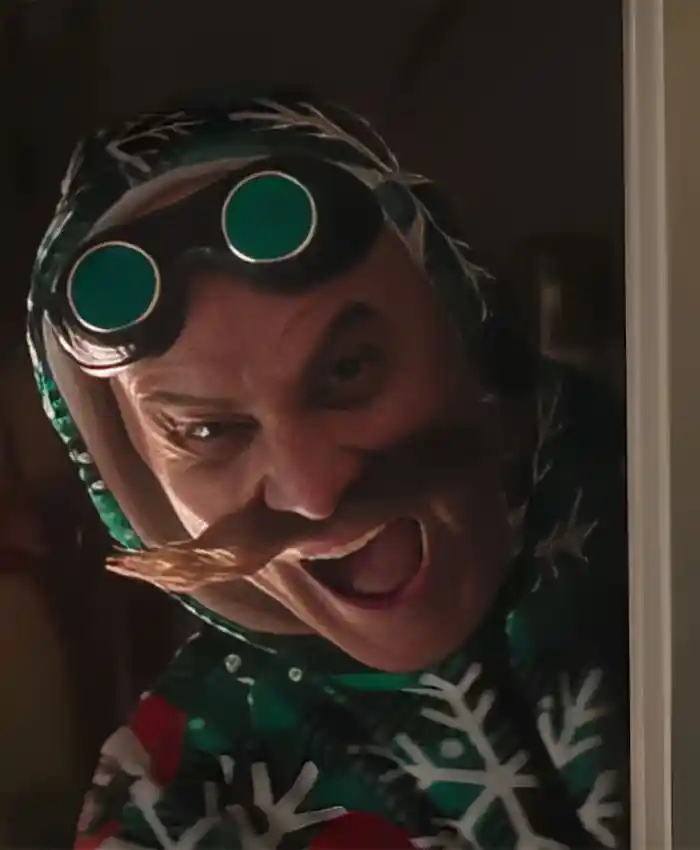 Sonic the Hedgehog 3 Jim Carrey Christmas Hooded Jumpsuit