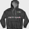 Squid Game Doll Red Light Green Light Black Pullover Hoodie