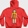Squid Game Doll Red Light Green Light Red Hoodie