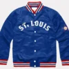 St. Louis Stars Negro Leagues Blue Satin Jacket