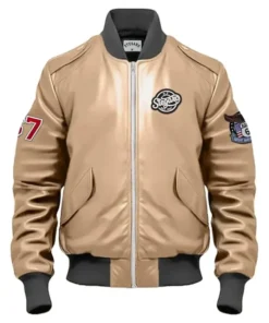 Stegaro Beige Bomber Jacket