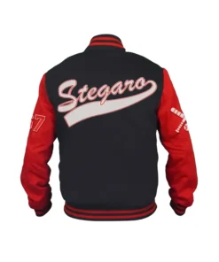 Stegaro Black And Red Varsity Jacket