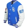 Stegaro Blue And White Letterman Varsity Jacket Sale