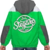 Stegaro Green And Grey Hooded Jacket For Sale