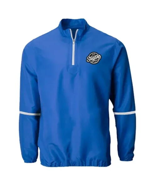 Stegaro Half Zip-Up Blue Jacket