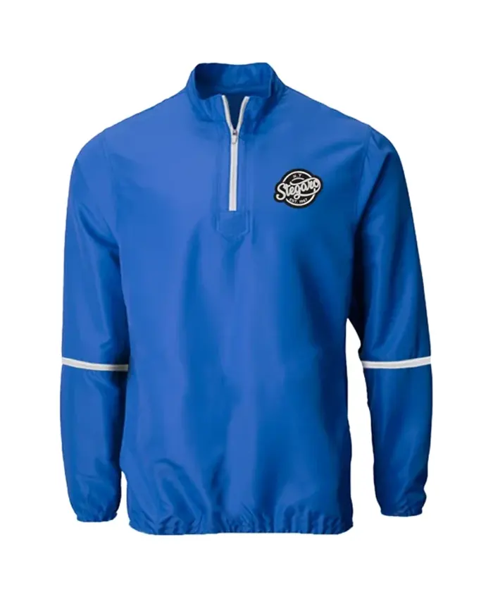 Stegaro Half Zip-Up Blue Jacket