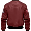 Stegaro Maroon Leather Jacket