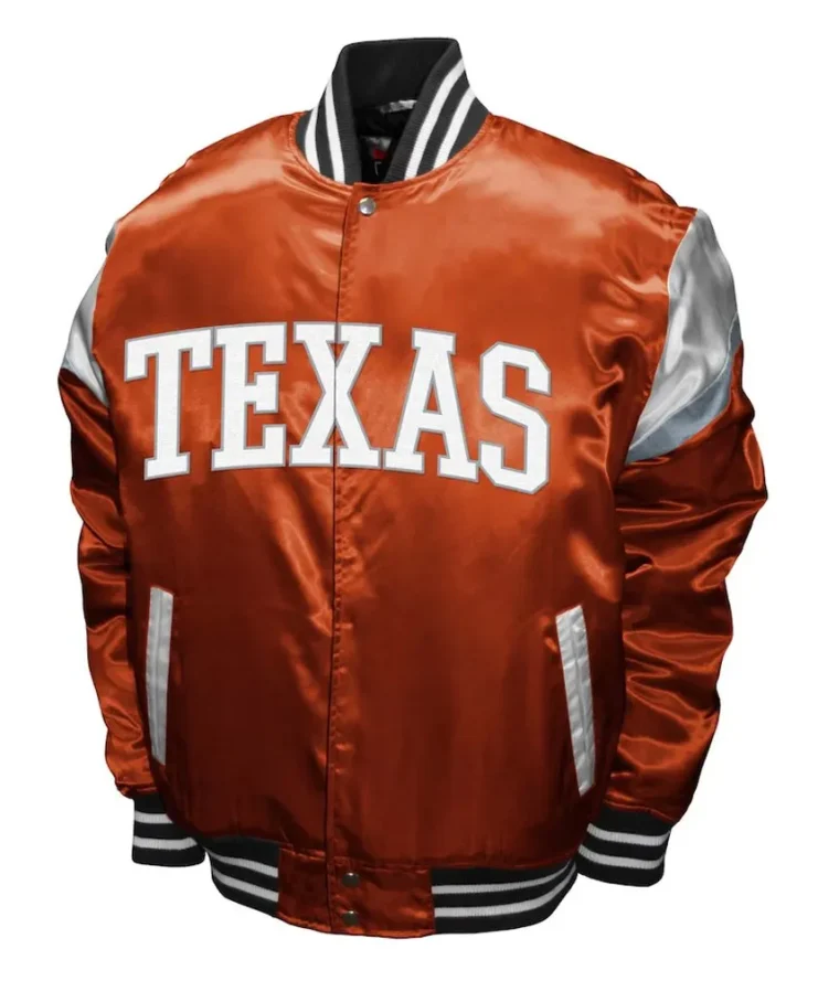 Texas Longhorns Power Burnt Orange Satin Jacket