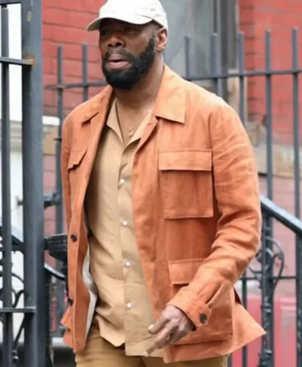 The Madness Muncie Daniels Orange Cotton Jacket