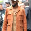 The Madness Muncie Daniels Orange Cotton Jacket For Sale
