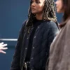 The Rookie S06 Nyla Harper Black Quilted Jacket For Sale