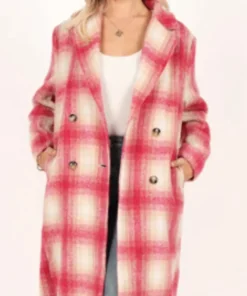 The Sex Lives of College Girls Kimberly Finkle Plaid Coat For Sale