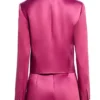 The Today Show Hoda Kotb Cropped Silk Jacket Back
