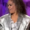 The View Sunny Hostin Silver Metallic Silver Blazer