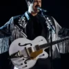 The Voice S26 Danny Joseph Fringe Black Leather Jacket