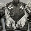 The Voice S26 Danny Joseph Fringe Leather Black Jacket