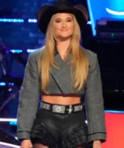 The Voice S26 Georgia Starnes Grey Blazer