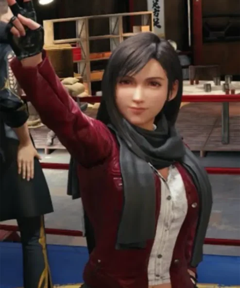 Tifa Lockhart Final Fantasy VII Advent Children Red Leather Jacket