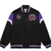 Toronto Raptors Eastern Heavyweight Black Satin Varsity Jacket